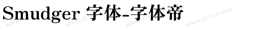 Smudger 字体字体转换